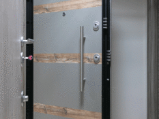 Security  door 46' locks